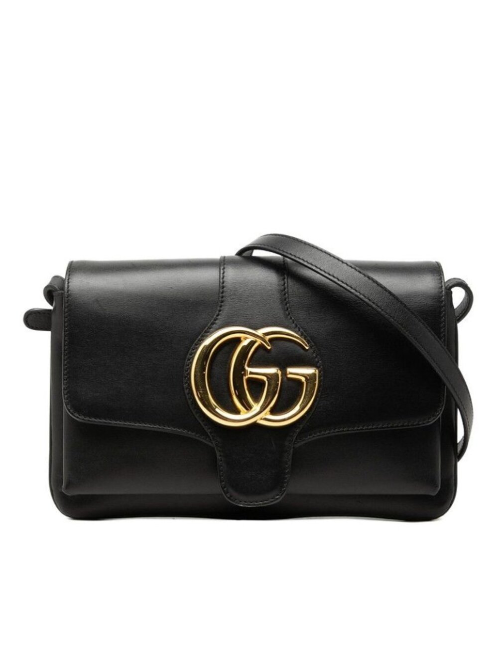 Gucci GG Marmont Crossbody Shoulder Bag Black Leather